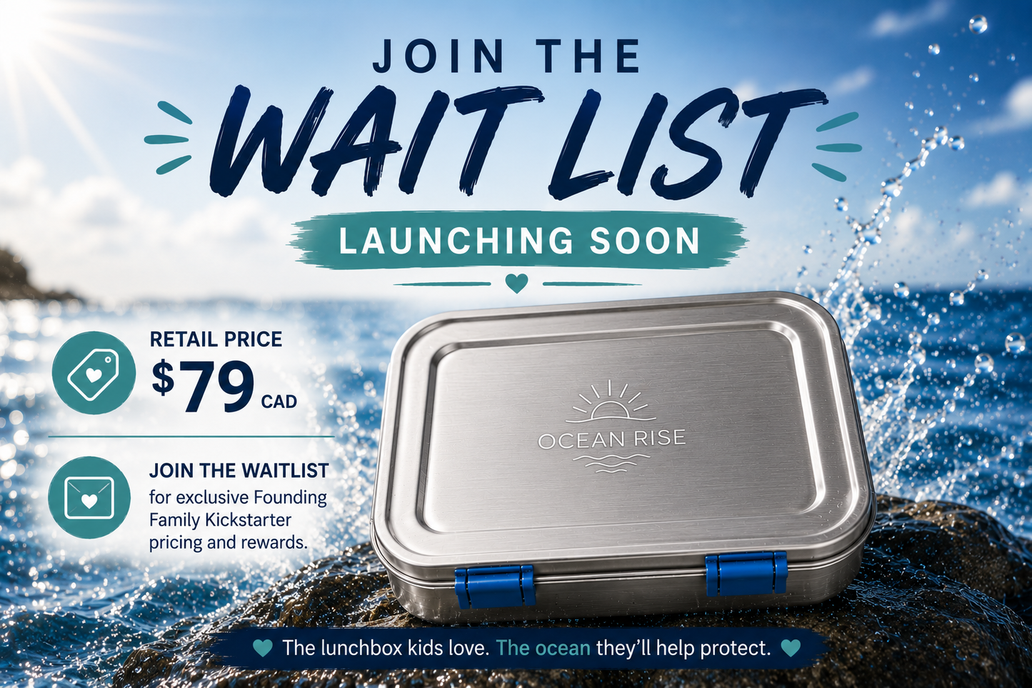 Ocean Rise Stainless Steel Lunchbox | Coming Soon